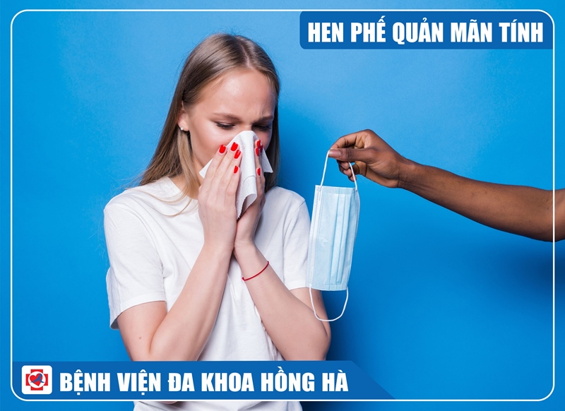 Hình minh hoạ các dấu hiệu hen phế quản mãn tính và Cách điều trị