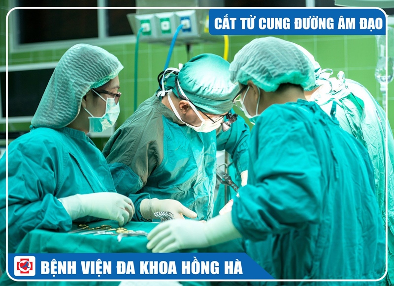 Hình minh Hoạ Phẫu Thuật Cắt Tử Cung Đường Âm Đạo
