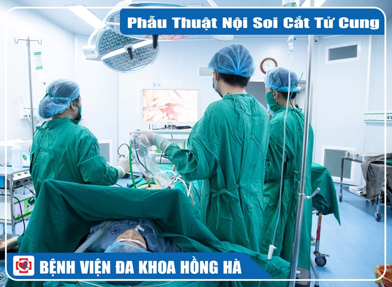 Hình Minh Hoạ Phẫu Thuật Nội Soi Cắt Tử Cung Hoàn Toàn Và Vét Hạch Chậu 2 Bên