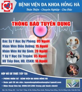 Hình ảnh Bệnh Viện Đa Khoa Hồng Hà Thông Báo Tuyển Dụng Tháng 2 năm 2022