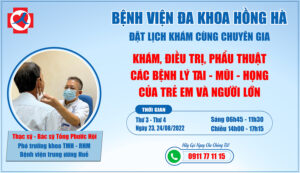 ThS Bác Sĩ tống Phước Hội Chuyên Khoa Tai Mũi Họng