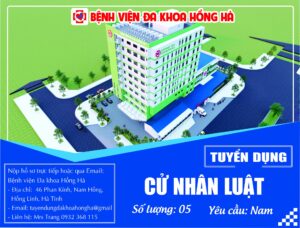 Tuyển dụng cử nhân luật SL: 05 người