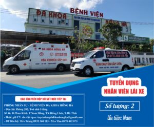 Tuyển dụng lái xe cấp cứu