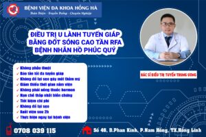 Điều trị u lành tuyến giáp bằng đốt sóng cao tần (rfa) tại bvđk hồng hà