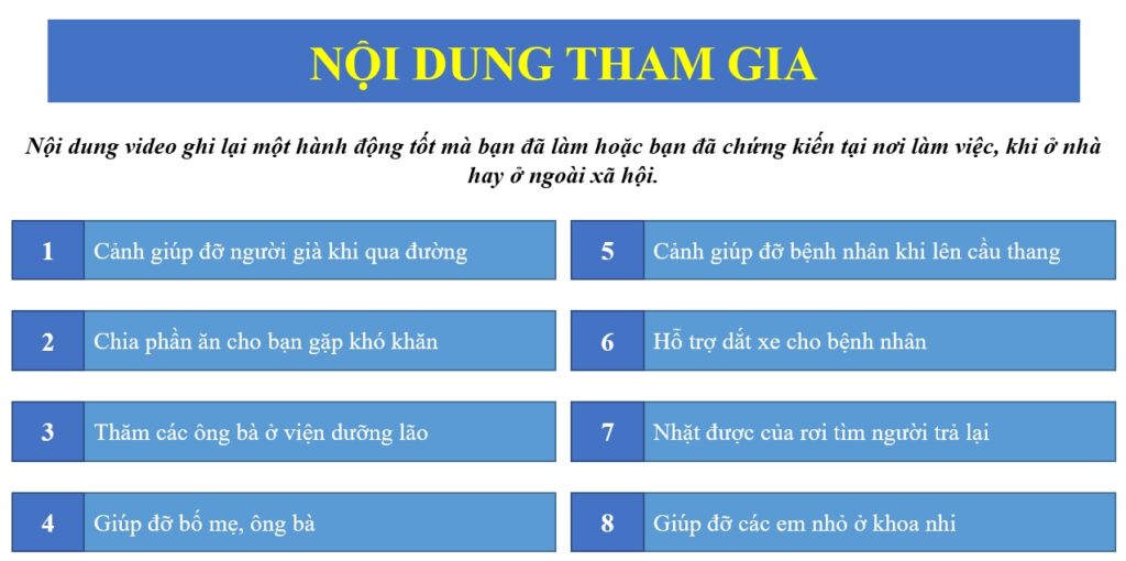 Khung nội dung Cuộc thi sáng tác Lòng Tốt Thật Tuyệt Vời năm 2023