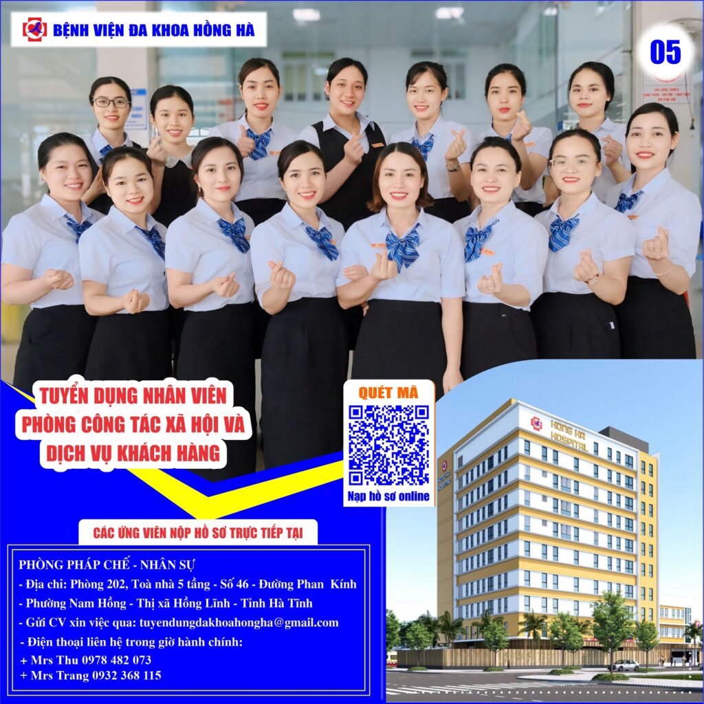 Tuyển dụng nhân viên Phòng Công tác xã hội và dịch vụ khách hàng