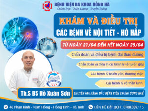 ThS.BS Hồ Xuân Sơn làm việc tại BVĐK Hồng Hà