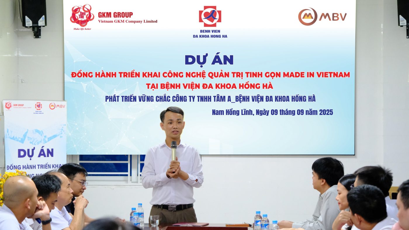Chủ tịch Công ty Tâm A và Bệnh Viện Hồng Hà BS. Nguyễn Văn Lĩnh cam kết luôn đồng hành vơi các nhà Quản trị trong triển khai dự án (Ảnh Bệnh viện Hồng Hà)