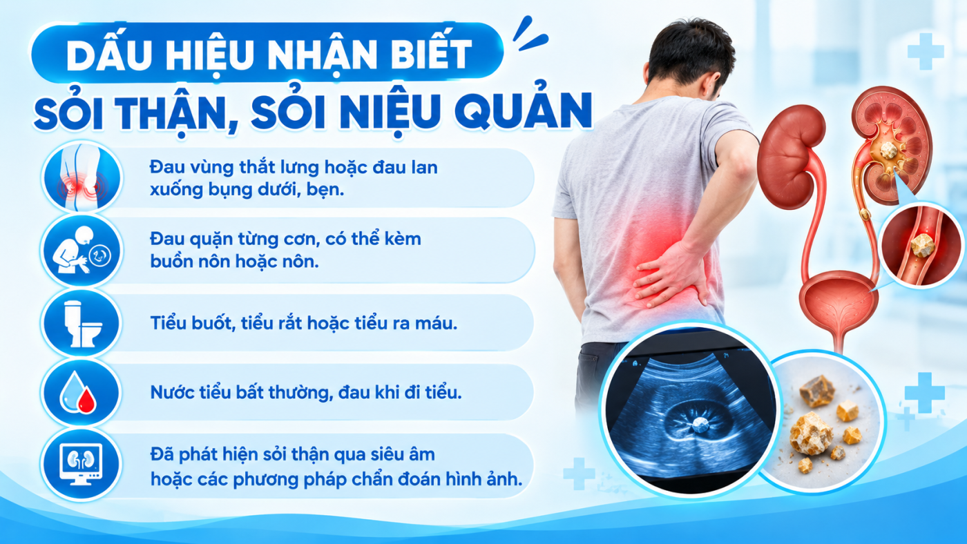 Có các dấu hiệu sau thì nên tìm chuyên gia điều trị sỏi thận giỏi để được tư vấn